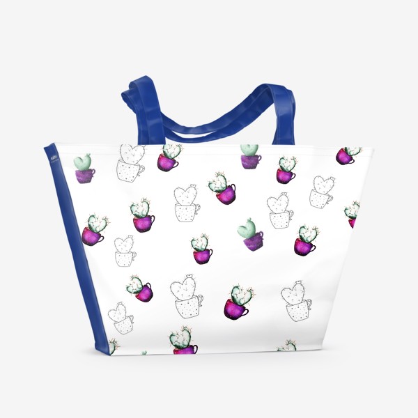 Пляжная сумка «Космические кактусы»