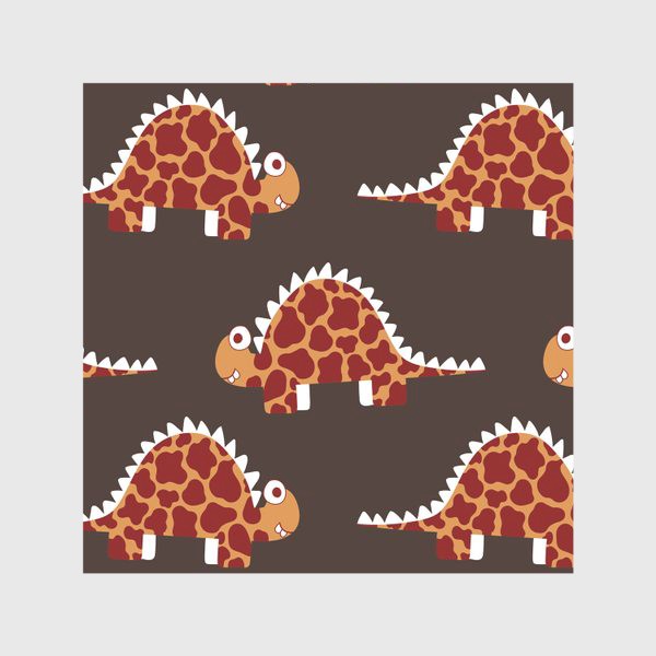 Скатерть «Веселые лавовые стегозавры»