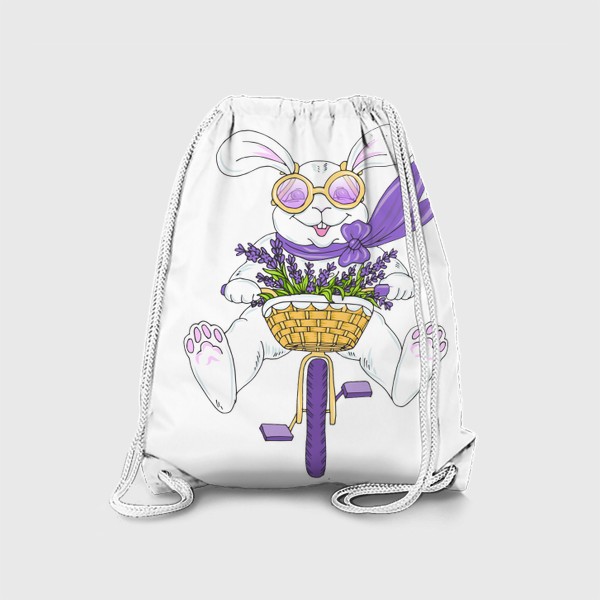 Рюкзак «кролик на велосипеде»