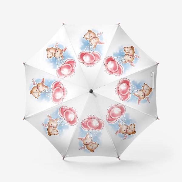 Зонт «Зайка на шарике »