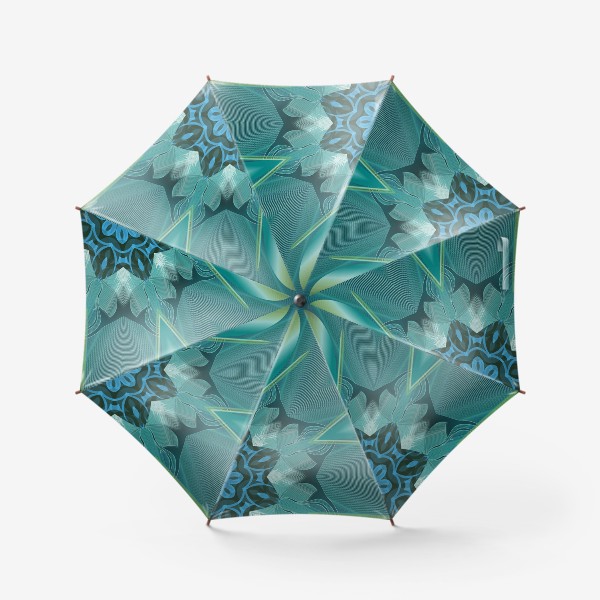 Зонт «бронзовая красивая мандала 8 лучевая система»