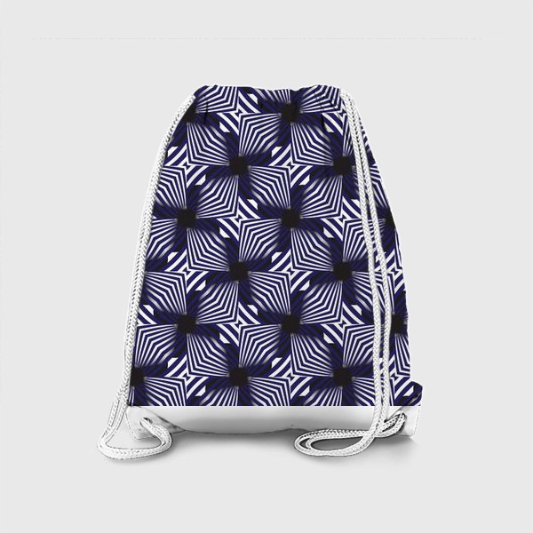 Рюкзак «3 д изображение треугольнички в стиле зебра»
