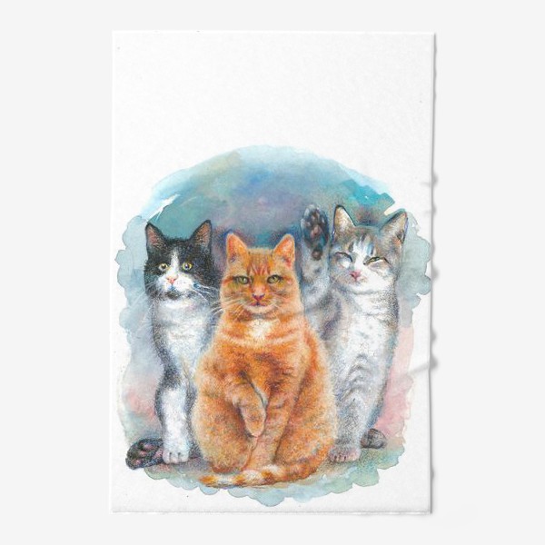 Полотенце «Три кота, котики, коты»