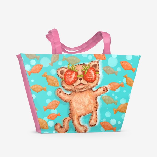 Пляжная сумка «Море мое рыжий кот »