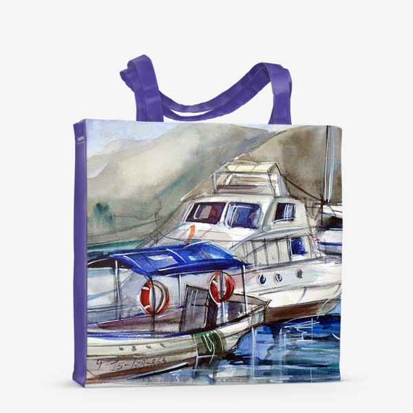 Сумка-шоппер «Лодки в Крыму»