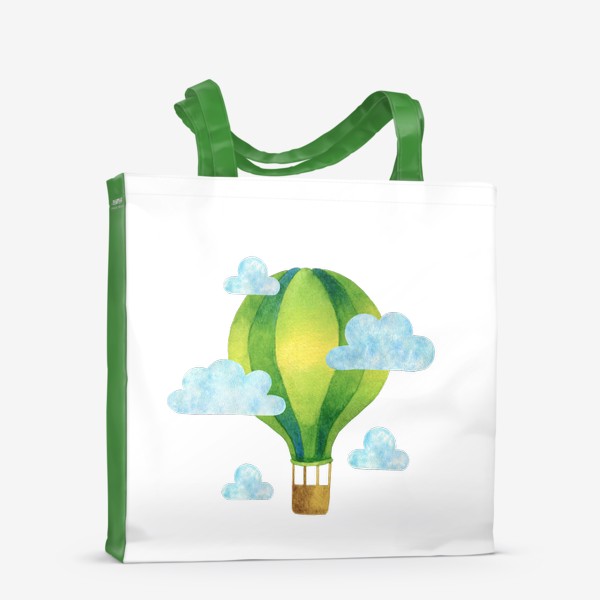 Сумка-шоппер «Воздушные шар. Зеленый»