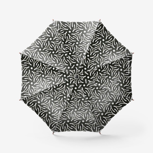 Зонт «коричневый пaттерн на звезды»