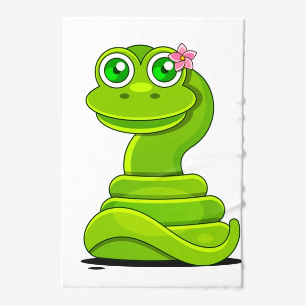 Полотенце «Green funny snake»