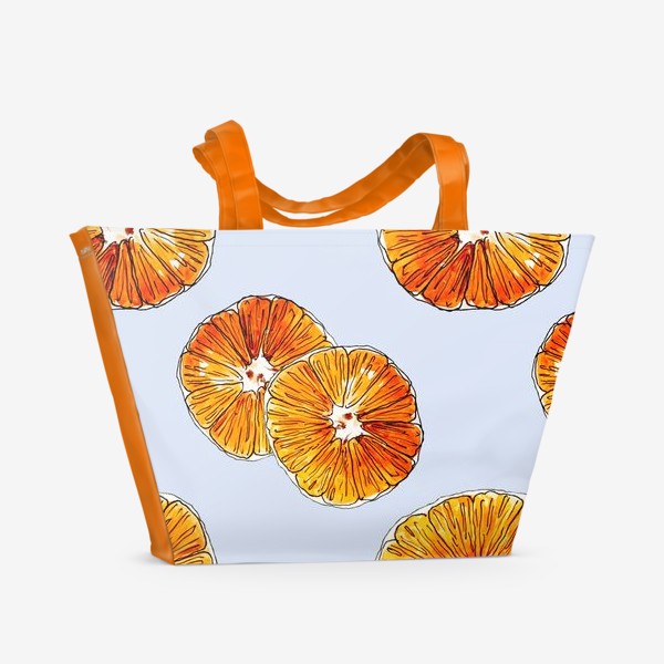 Пляжная сумка &laquo;Апельсины&raquo;