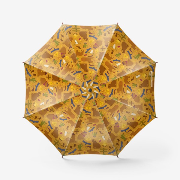 Зонт «Капибары на диком западе»