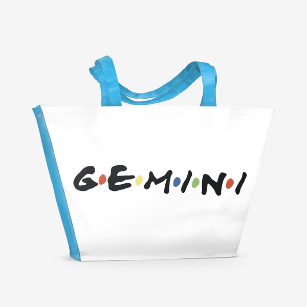 Пляжная сумка «Близнецы (Gemini) в стиле «Друзья»»