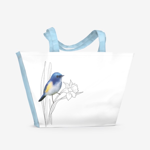 Пляжная сумка «Нарцисс и синехвостка»