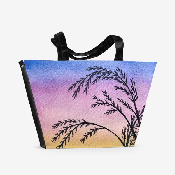 Пляжная сумка «Акварельный закат»