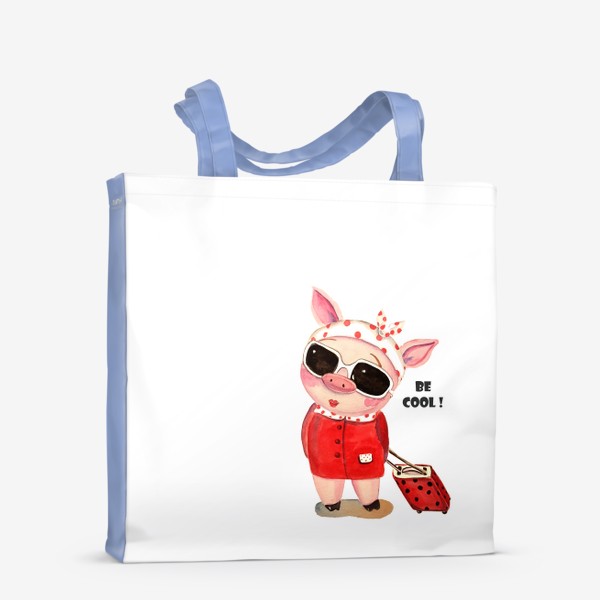 Сумка-шоппер «Веселая свинка животные»