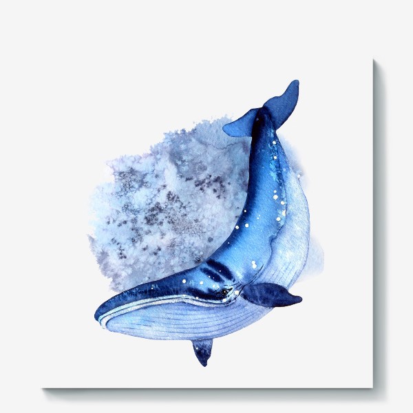 Холст «голубой кит»