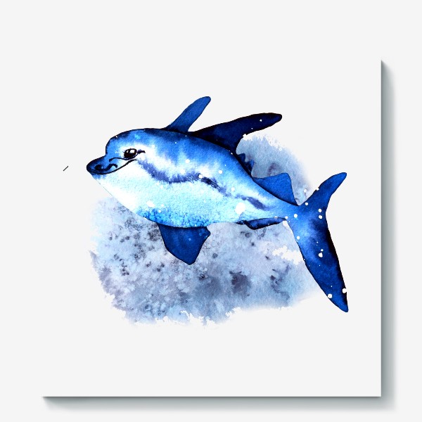 Холст «синяя рыба»