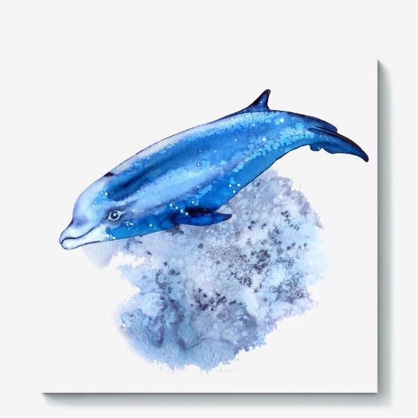 Холст &laquo;голубой дельфин&raquo;