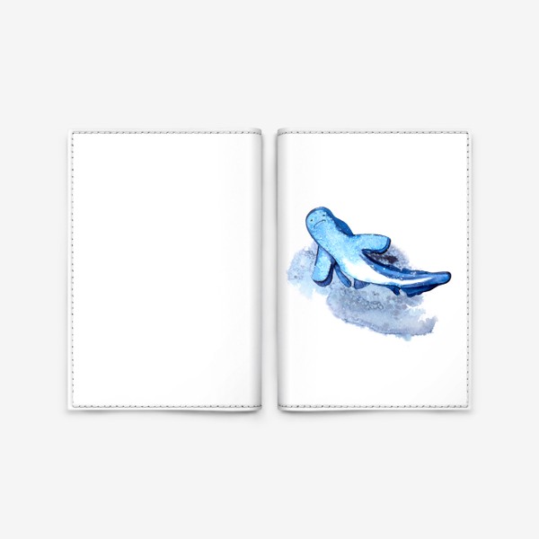 Обложка для паспорта «Синяя акула»