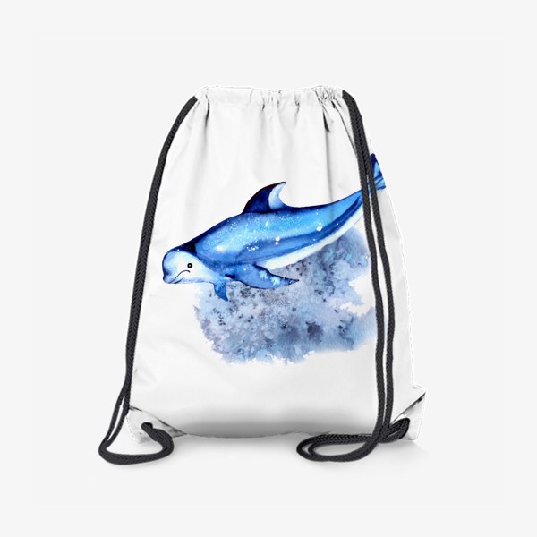 Рюкзак «дельфин синий с белым»