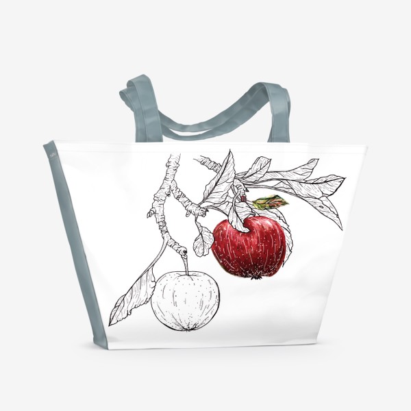 Пляжная сумка «Яблоневая ветвь »
