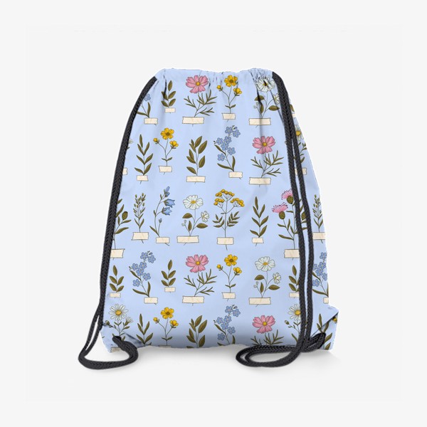 Рюкзак «Полевые цветы на голубом»
