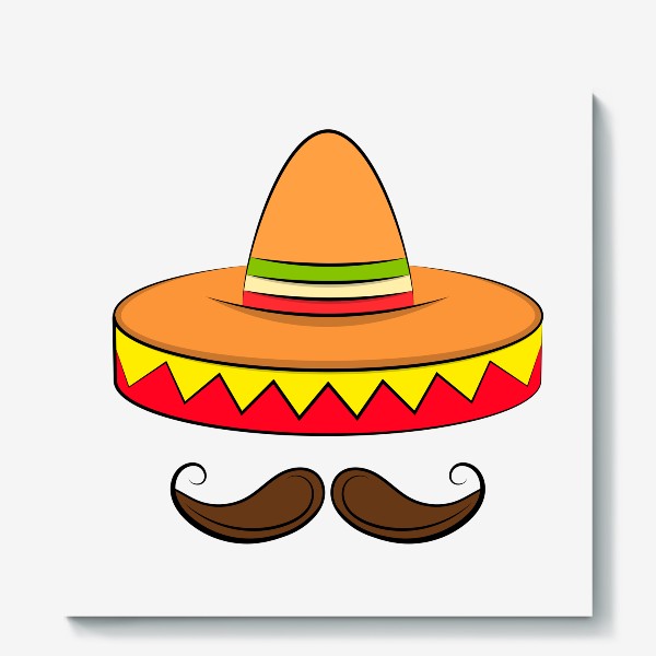 Холст &laquo;Mexican sombrero v2&raquo;