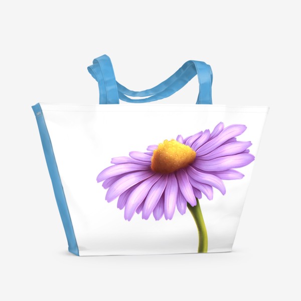 Пляжная сумка «Сиреневый цветок»