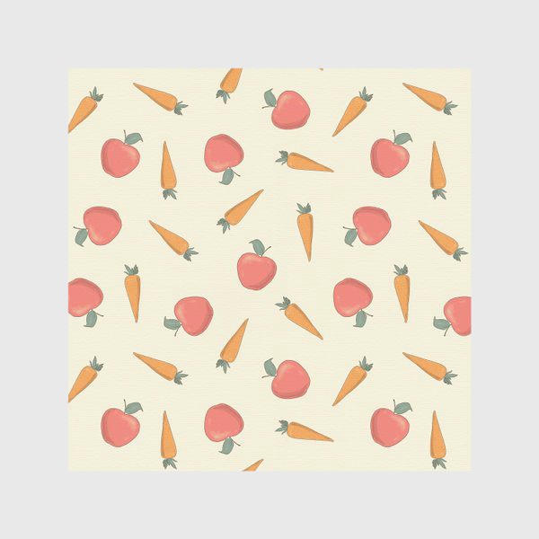 Скатерть «Яблоки и морковки»