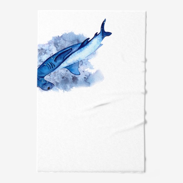 Полотенце «рыба молот голубая»