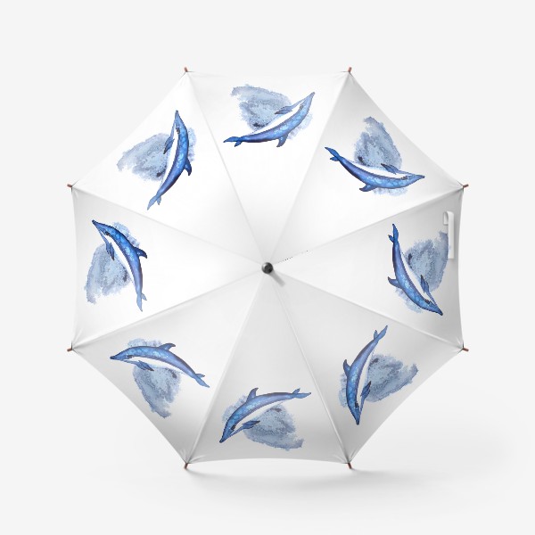 Зонт «голубая рыба»