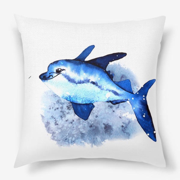 Подушка «синяя рыба»
