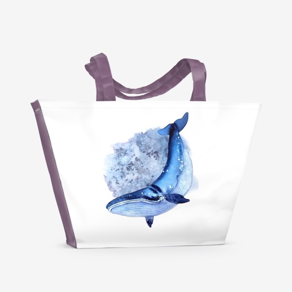 Пляжная сумка «голубой кит»