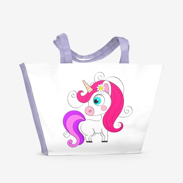 Пляжная сумка «baby unicorn»