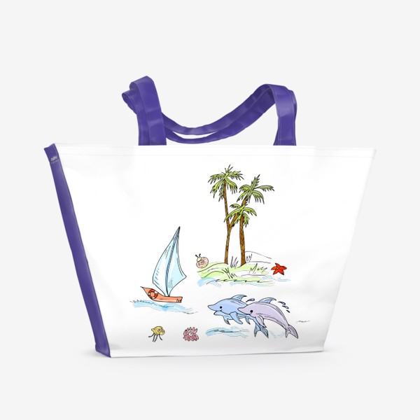 Пляжная сумка «морское путешествие»