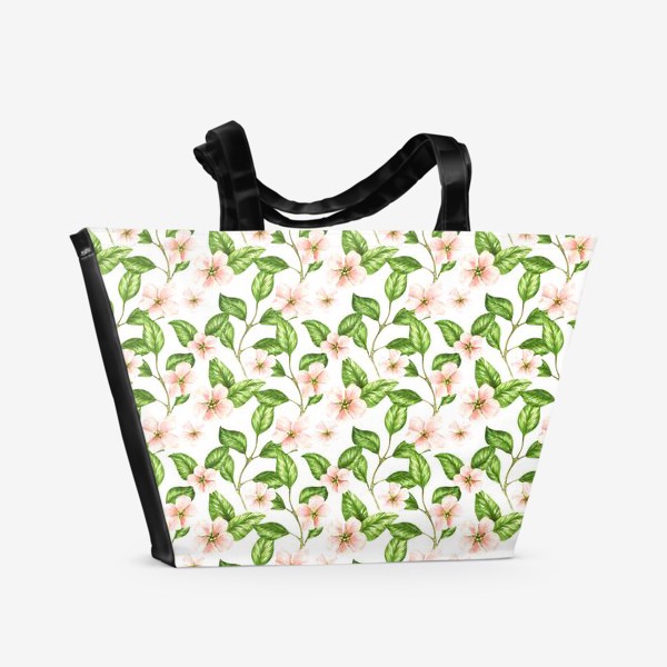 Пляжная сумка «Цветы яблони»