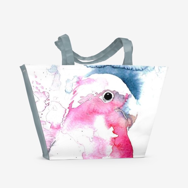 Пляжная сумка «розовый попугай»