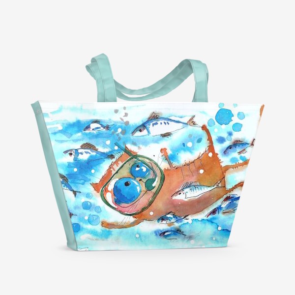 Пляжная сумка «подводная прогулка »
