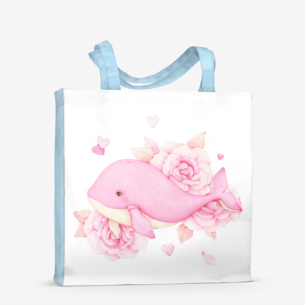 Сумка-шоппер «Розовый кит»
