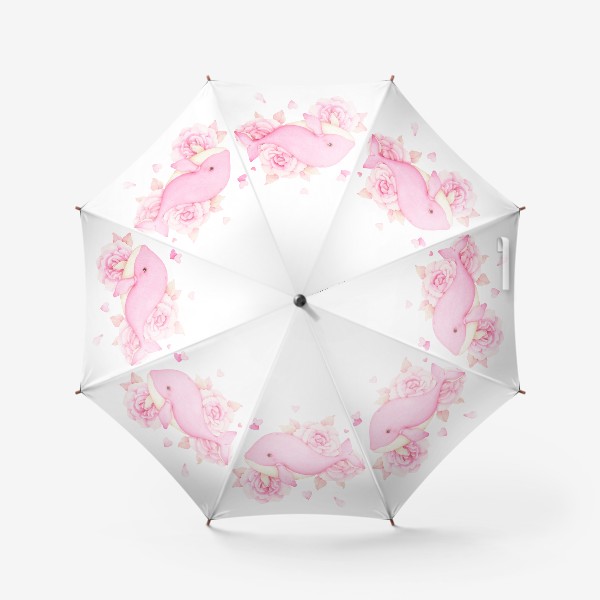 Зонт «Розовый кит»