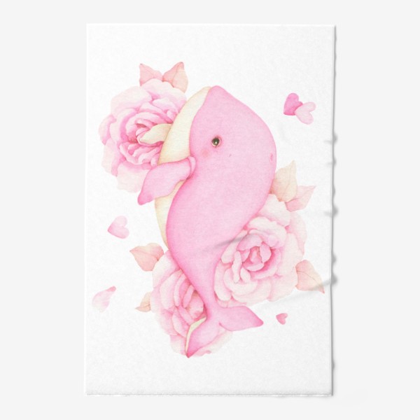 Полотенце «Розовый кит»