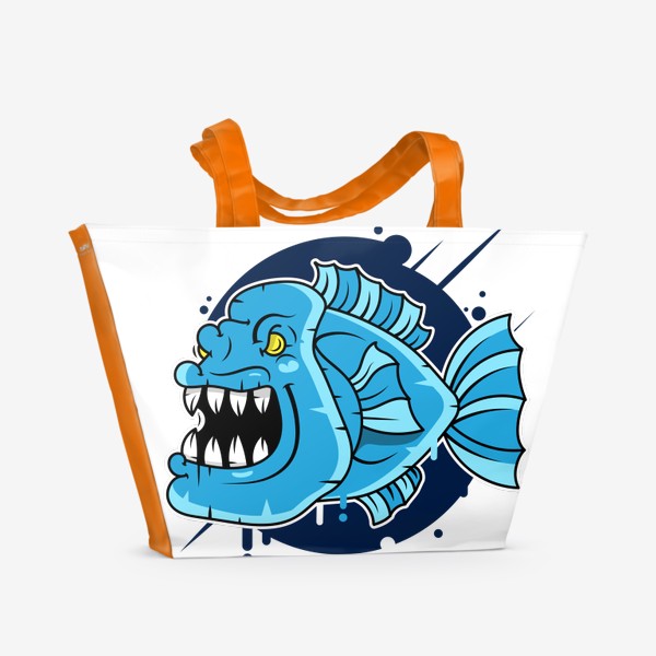 Пляжная сумка «fish MONSTER»