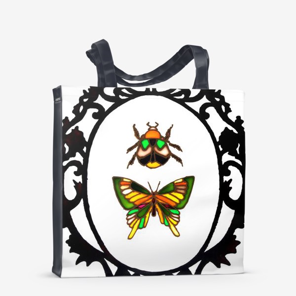 Сумка-шоппер «"Бабочка и жук"»