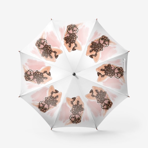 Зонт «Девушка цветы»