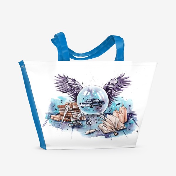 Пляжная сумка «сверхъестественное»
