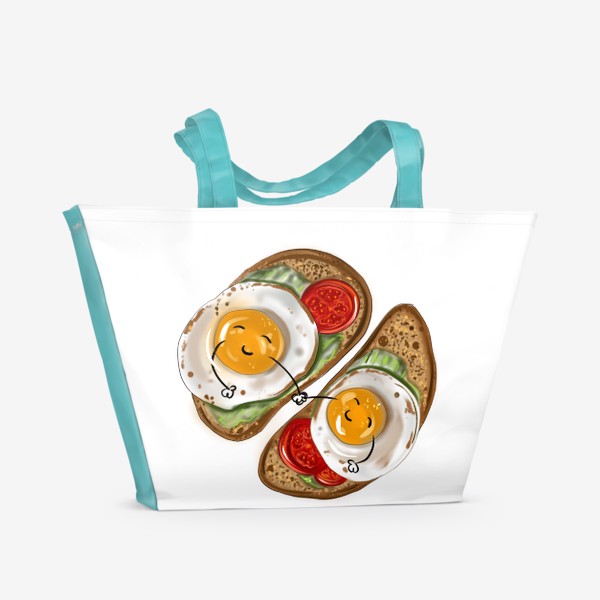 Пляжная сумка «Пара яичек »