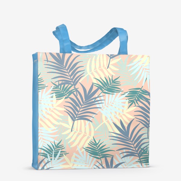 Сумка-шоппер «Тропические листья на бежевом фоне»