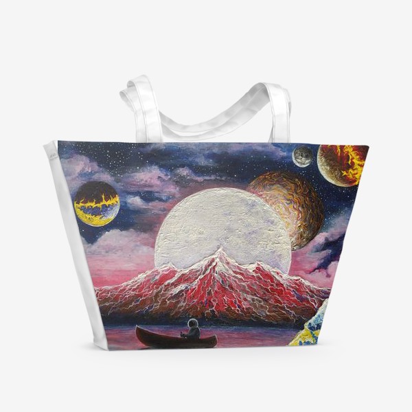 Пляжная сумка «Живая галактика »
