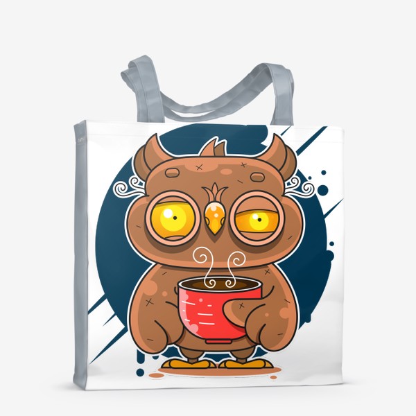 Сумка-шоппер «Owl coffee art»