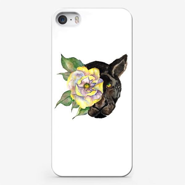 Чехол iPhone «Пантера цветок»