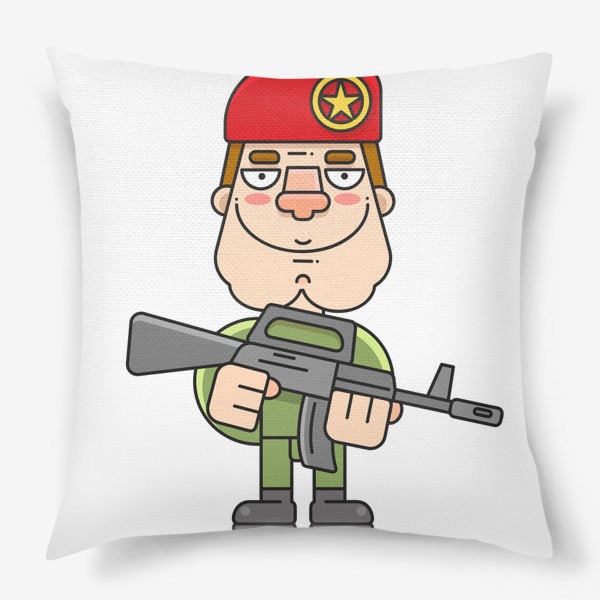 Подушка «soldier in a beret »
